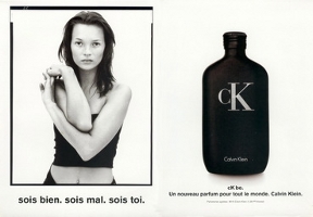Calvin Klein ck be, Kate Moss advert