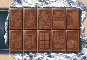 Chocolate scented stamps France