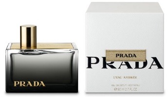 Prada L'Eau Ambree fragrance packaging
