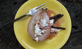 Poached Pears with Long Pepper