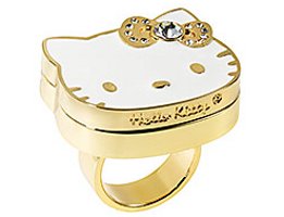 Hello Kitty Big Pink Bow solid perfume ring