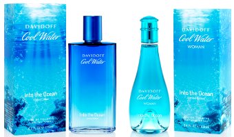 Davidoff Cool Water Into The Ocean, fragrance bottles
