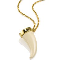 Estee Lauder solid perfume Horn necklace