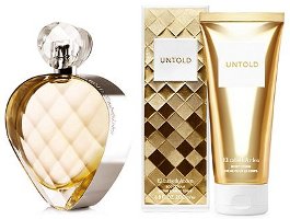 Elizabeth Arden Untold, fragrance bottle & body cream