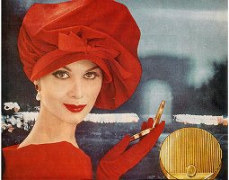 Lilly Daché red hat