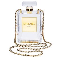Chanel perspex perfume clutch, clear