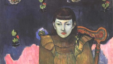 Bildnis Vaiite (Jeanne) Goupil, detail, Paul Gauguin