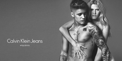 Justin B. and Lara Stone for Calvin Klein Jeans