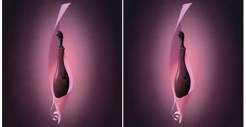 Shiseido Féminité du Bois brand image, doubled