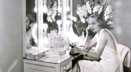 Carole Lombard at her dressing table