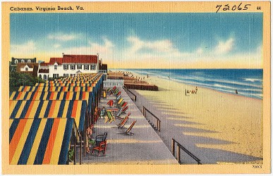 Virginia Beach vintage postcard