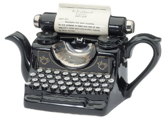 Bespoke Message Typewriter Teapot