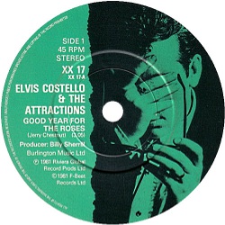 Vinyl record, Elvis Costello Good Year For The Roses
