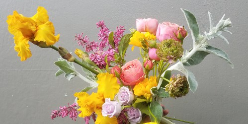 spring bouquet by Justin Waddell of Bloke Botanical, detail