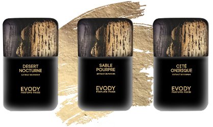 Evody Cite Orinique, Desert Nocturne & Sable Pourpre ~ new fragrances