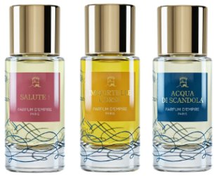 Parfum d?Empire Salute, Immortelle Corse & Acqua di Scandola ~ new fragrances
