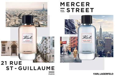 Karl Lagerfeld New York, Mercer Street & Paris, 21 Rue Saint-Guillaume ~ new fragrances